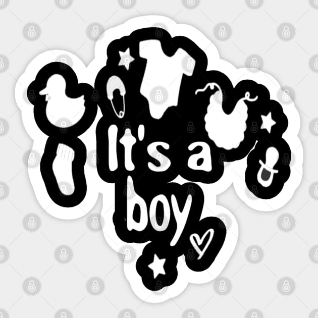 it's a boy gender reveal Sticker by Titou design